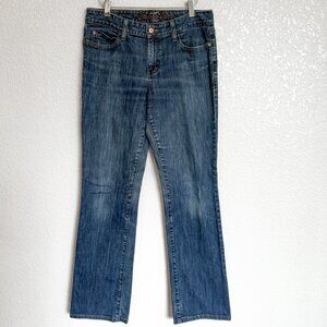 Eddie Bauer Women’s Blue Jeans Size 6L Straight Leg Mid-Rise Y2K Stretch